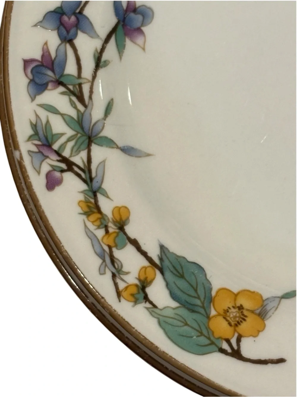 WoodHill By Citation Set Of 6 Floral Wild Flower Salad Dessert Plates 7 1/2”